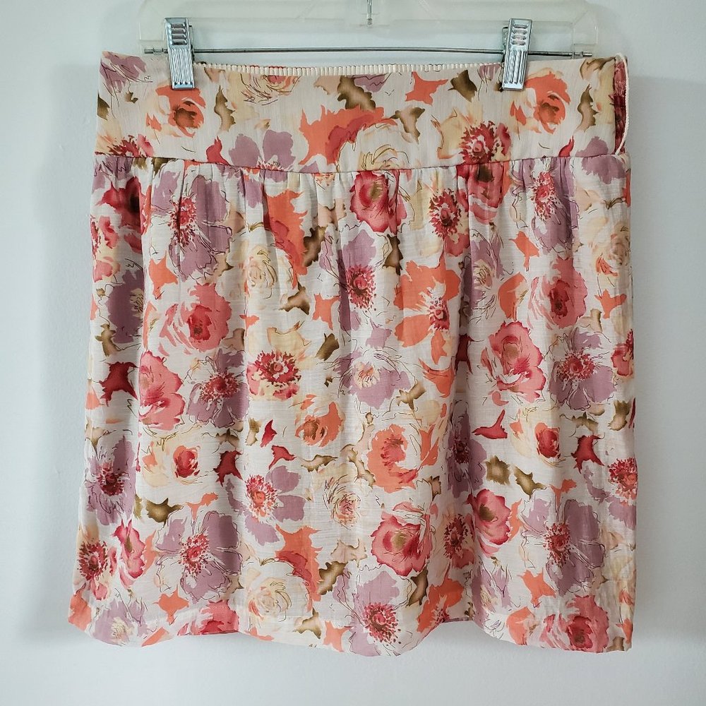 Pastel floral skirt